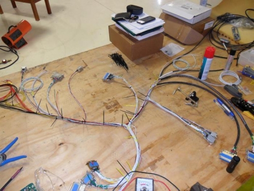 Harness spliced and ready for installation