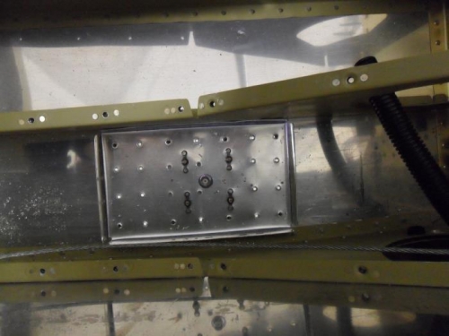 Right doubler ready for riveting