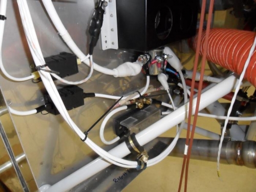 Top box is the standby alternator wiring