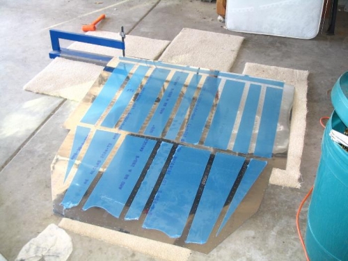 Dimpling center section skin