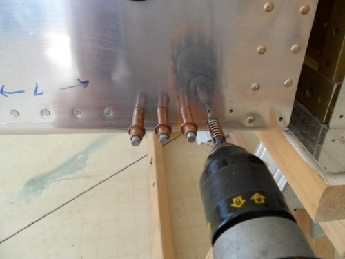 Drilling left gear mount