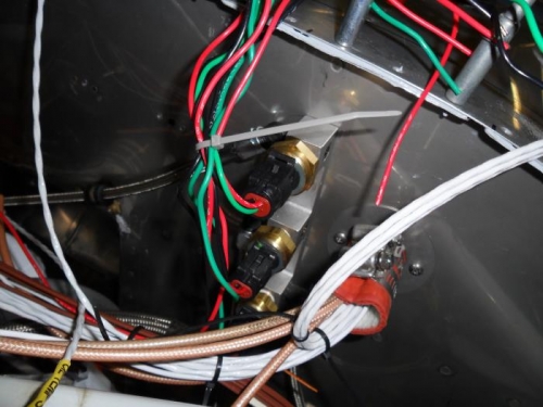 Sensors installed on firewall manifold