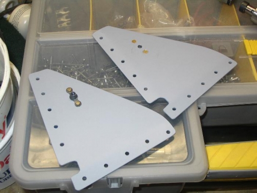 F-684 gussets with nutplates attached
