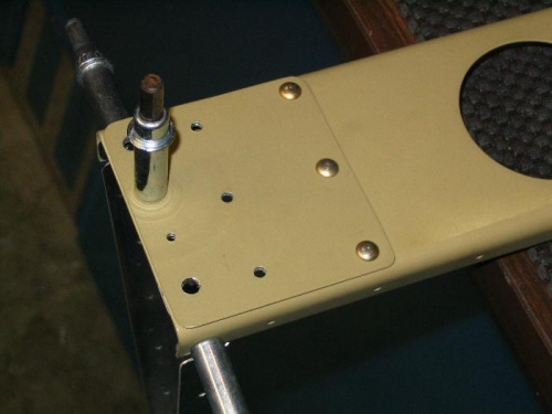 Outboard aileron spar with rib in place