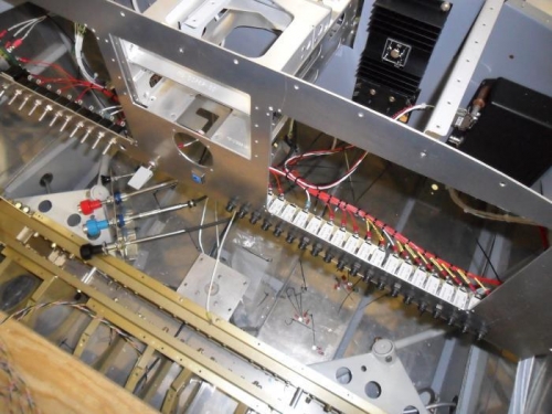 Overhead shot of the panel