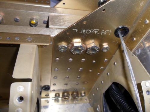 Right side close tolerance bolts installed