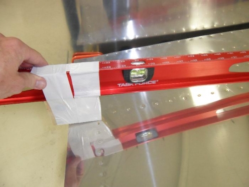 Using a level to check for incidence