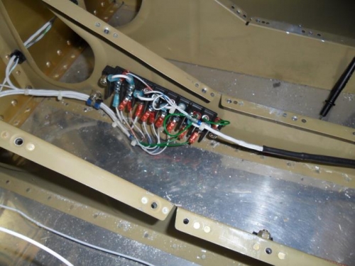 Nav & strobe wiring at terminal block