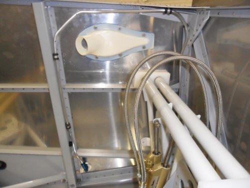 New and improved vent line in place