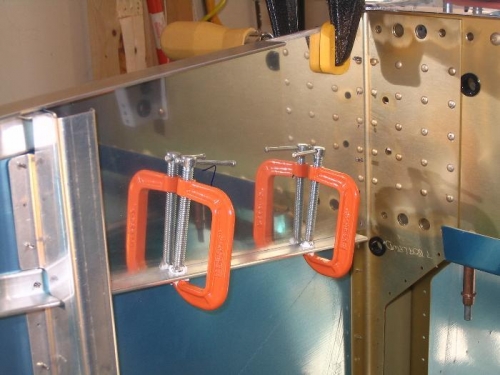 F-7101 clamped and ready for drilling