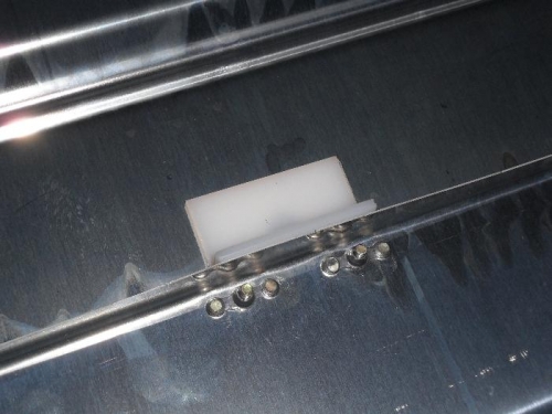 Shoulder harness wear blocks ready for fitting