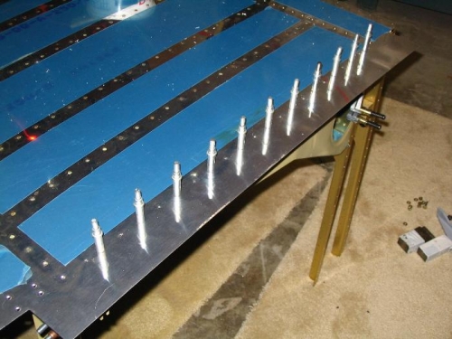 Outside seat rib after drilling