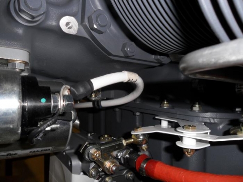 Starter cable routing