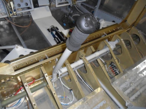 Stick grip installed in aircraft