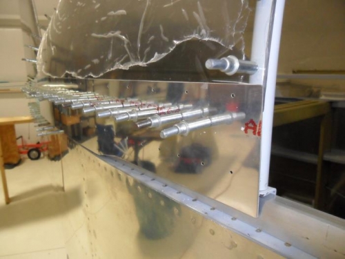 Skirt is drilled to the canopy frame