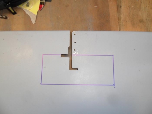 Initial marking for sub panel cut