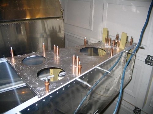 Aft deck after final drilling