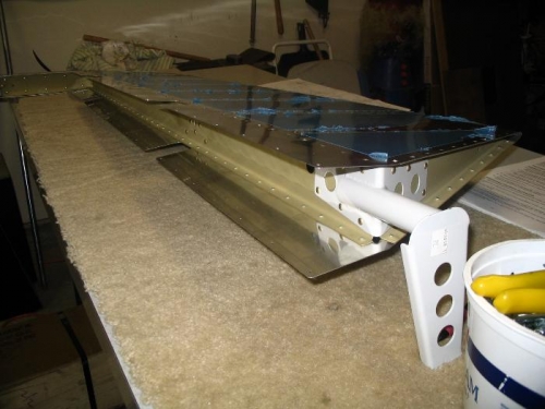 Right elevator after riveting