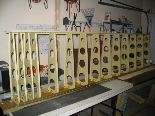 Wing structure after riveting