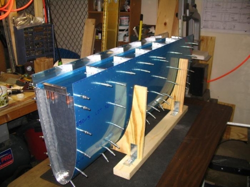 Fuel tank in cradle after fitting