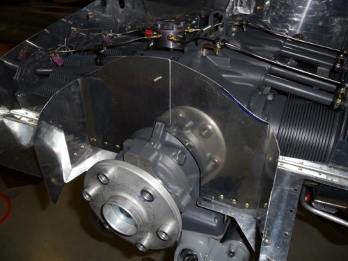 Center baffles installed