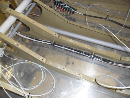 Main wire bundle from aft fuselage