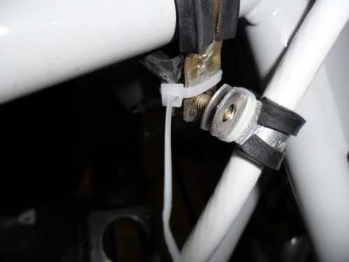 Wire ties to hold the Adel clamps closed