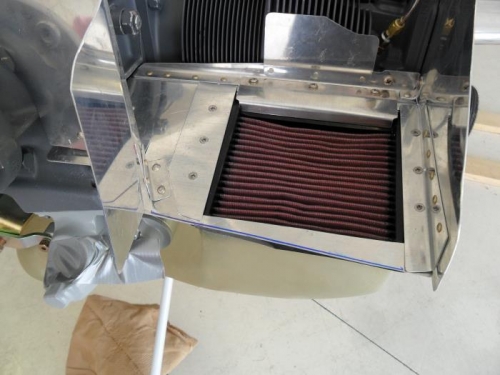 Front trimmed for cowl, not much extra space left