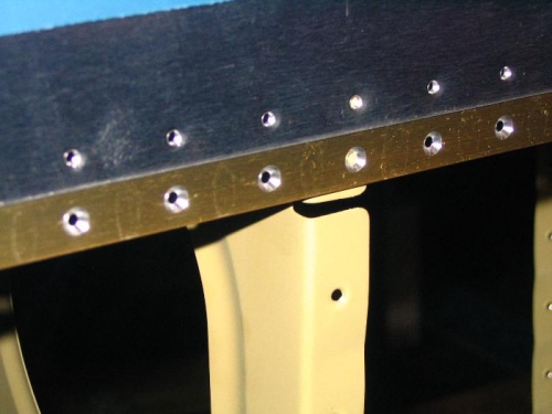 Detail showing rib, spar, and skin prep