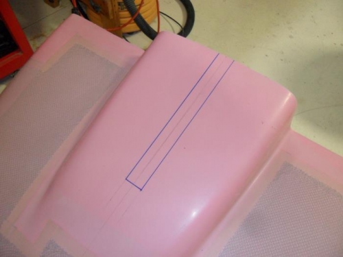 Nose gear slot marked...