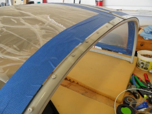 Front edge riveted in place