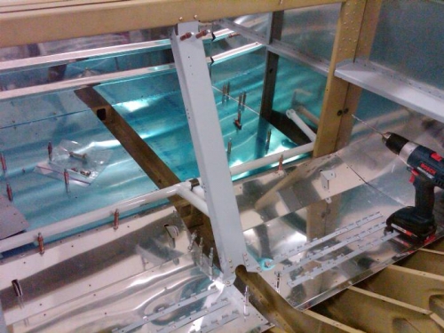 Flap channel initial fit in fuselage