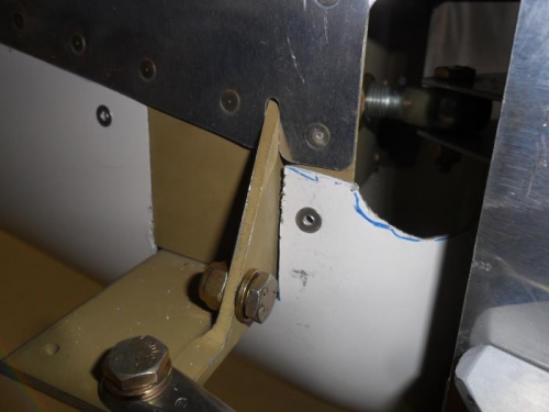 Rudder stop now limits travel to 32 degrees