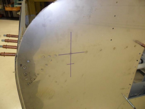 Ready to drill the master cylinder attach points