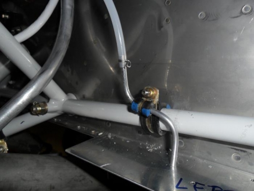 Drain line exit point