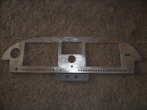 Finished panel cutouts with 3 1/8