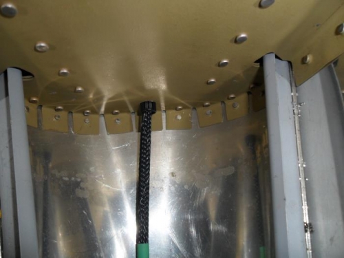 Tail light run through lower aft fuselage