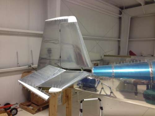 The empennage is coming along