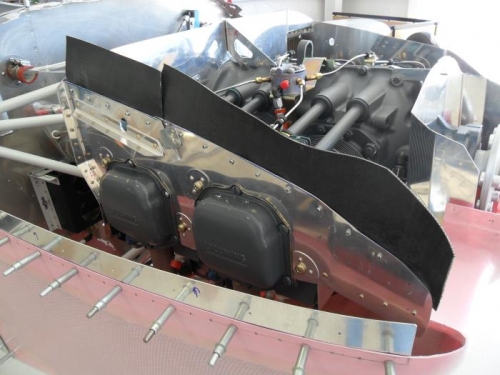 Initial fitting of baffle fabric