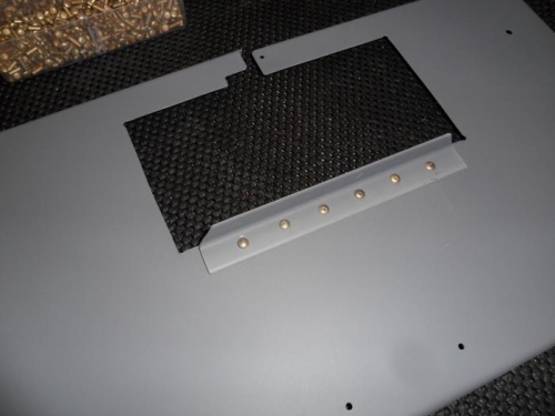 GTN tray support angle installed