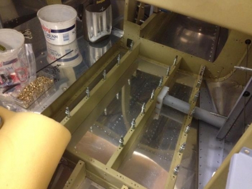 Left side nut plates in progress