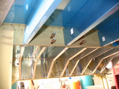 Center section assembled and drilled