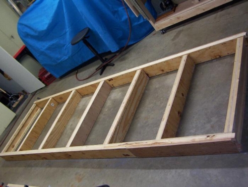 Frame work ready for assembly