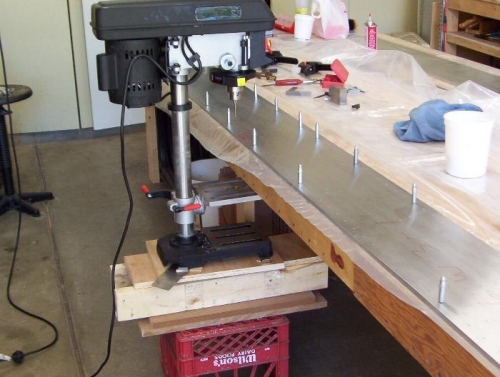 Position and square up drill press