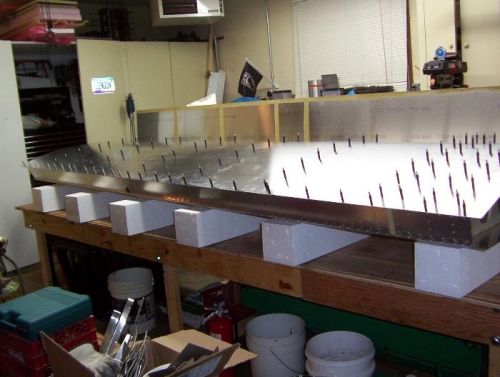 Wing sitting on Styrofoam