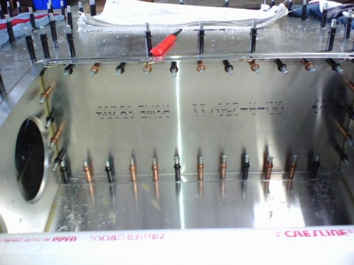 Opening the rivet holes