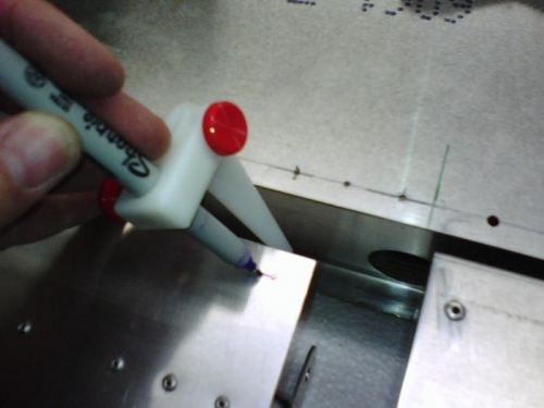 Extend the rivet line full length
