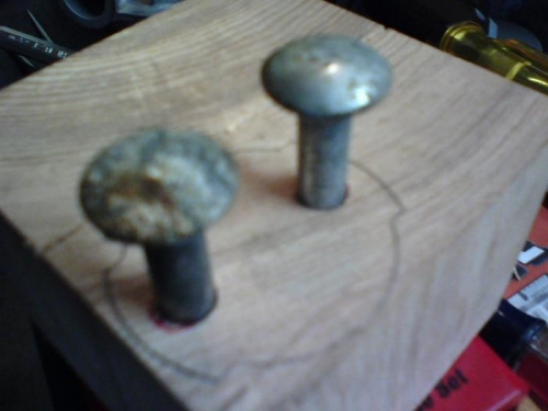 Bolts to help turn the plug