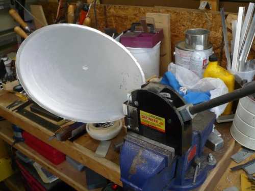Lightly shrink flange