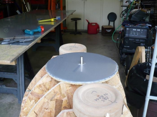 Flat disk with flange